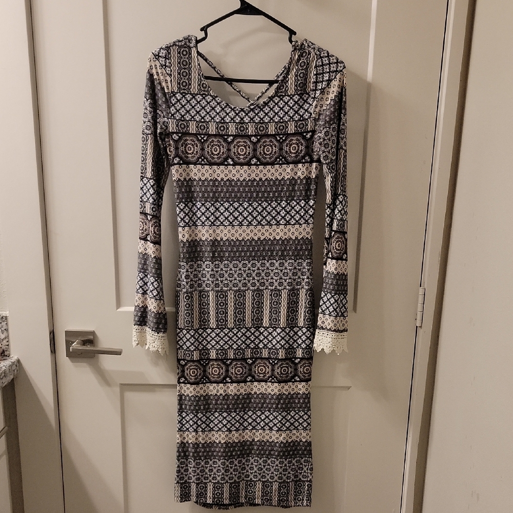 ULTRA SOFT Pattered Boho Dress